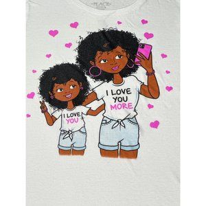 The Childrens Place Shirt Youth Kids XXL 16 Girls Mom Daughter Graphic Tee